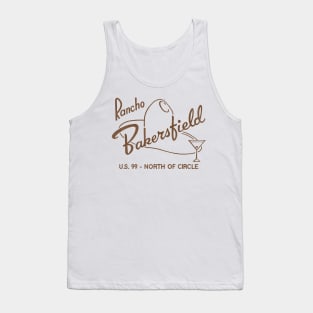 Rancho Bakersfield Retro Defunct Motel California Tank Top